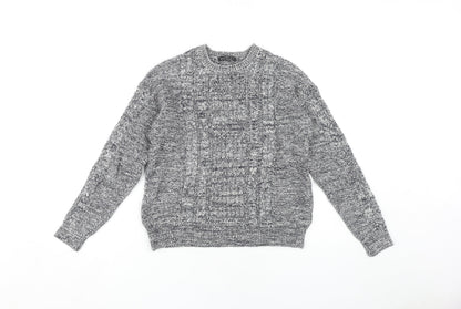 Womens UK Size Size:12 Mango Grey Pullover Jumper