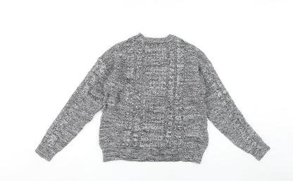 Womens UK Size Size:12 Mango Grey Pullover Jumper