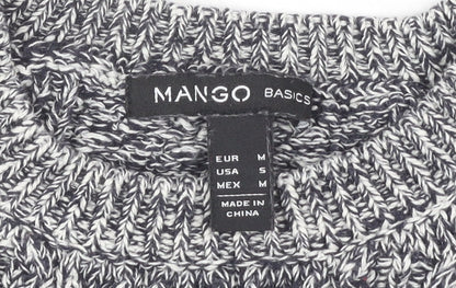 Womens UK Size Size:12 Mango Grey Pullover Jumper