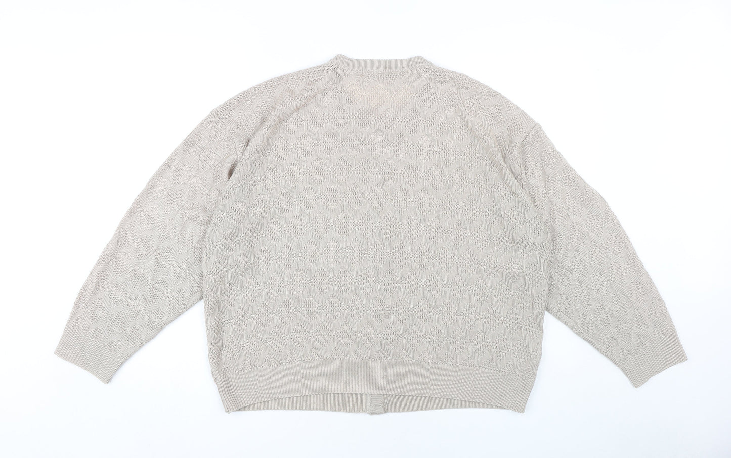 Womens UK Size 20 St Michael Beige Cardigan Jumper