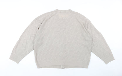 Womens UK Size 20 St Michael Beige Cardigan Jumper