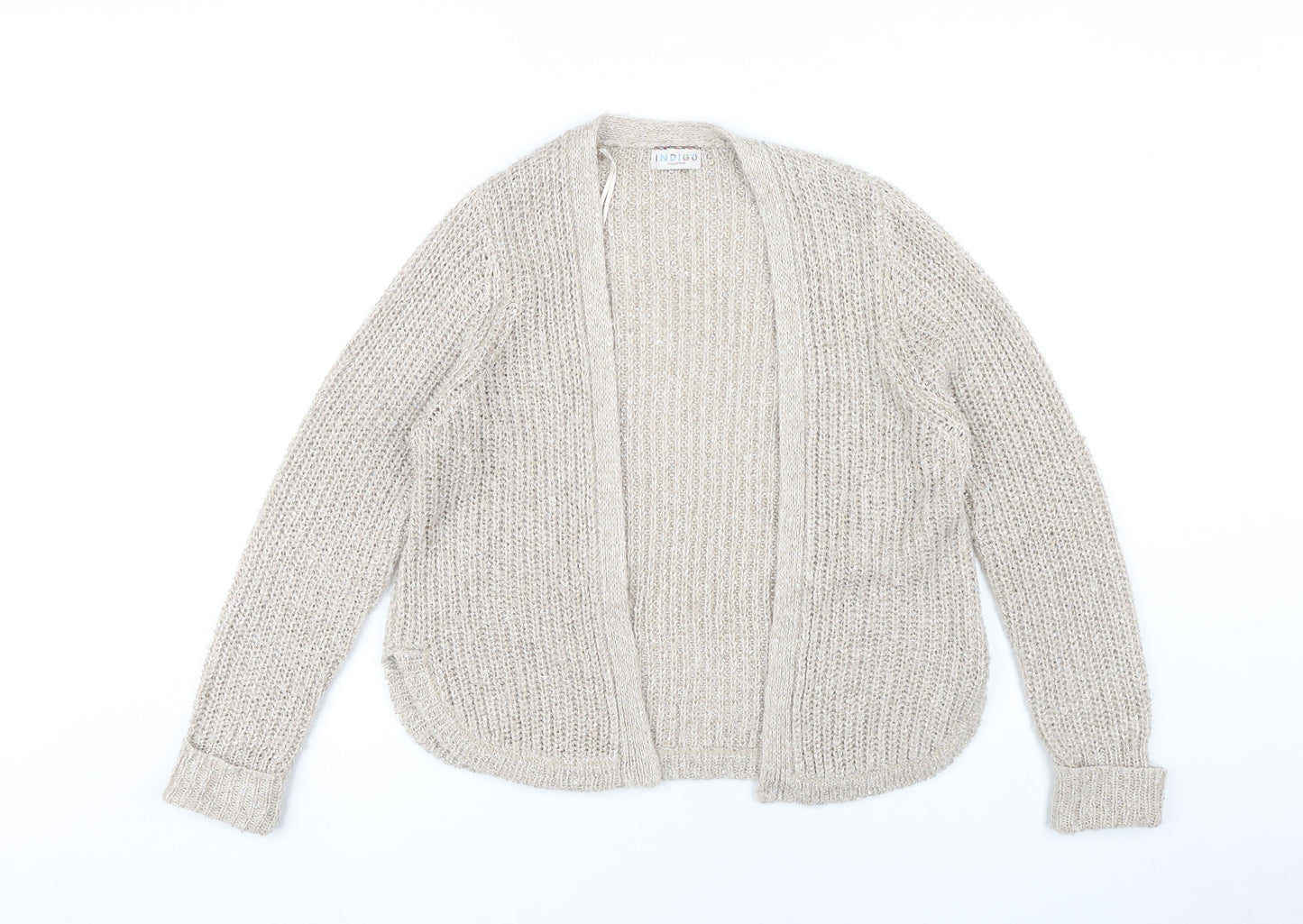 Womens UK Size 12 Marks and Spencer Beige Cardigan Jumper