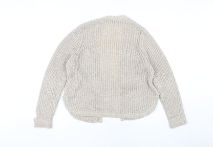 Womens UK Size 12 Marks and Spencer Beige Cardigan Jumper
