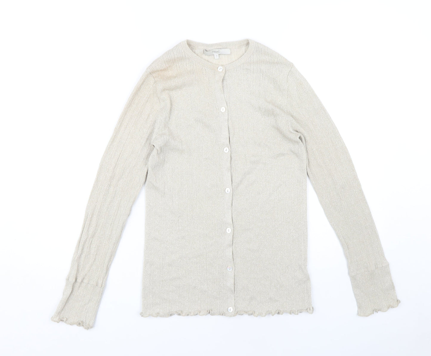 Womens UK Size 10 NEXT Beige Cardigan Jumper