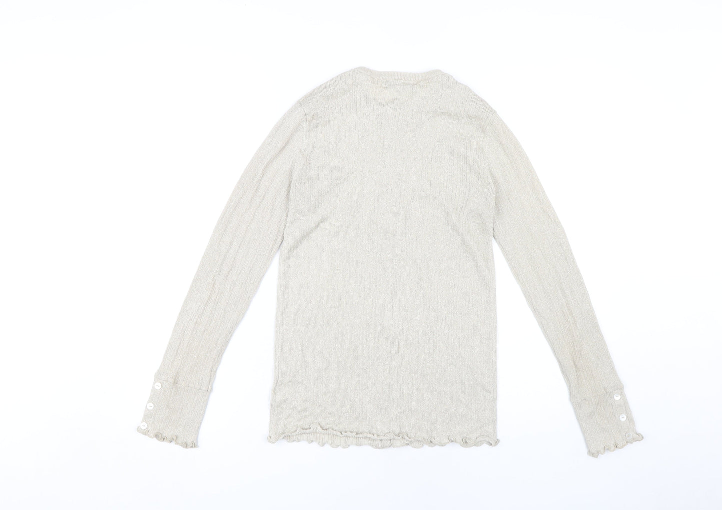 Womens UK Size 10 NEXT Beige Cardigan Jumper