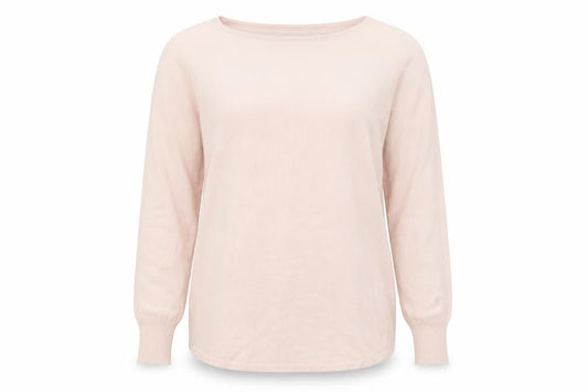 Front view of Kaleidoscope Women's Pink Round Neck Jumper, size 12