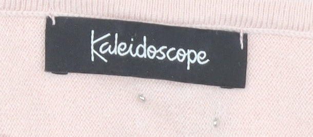 Kaleidoscope Women's Pink Round Neck Jumper, Size 12