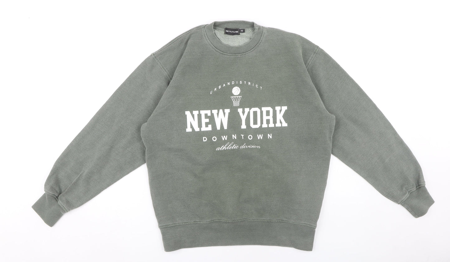 PrettyLittleThing Women's Grey XS Pullover Sweatshirt