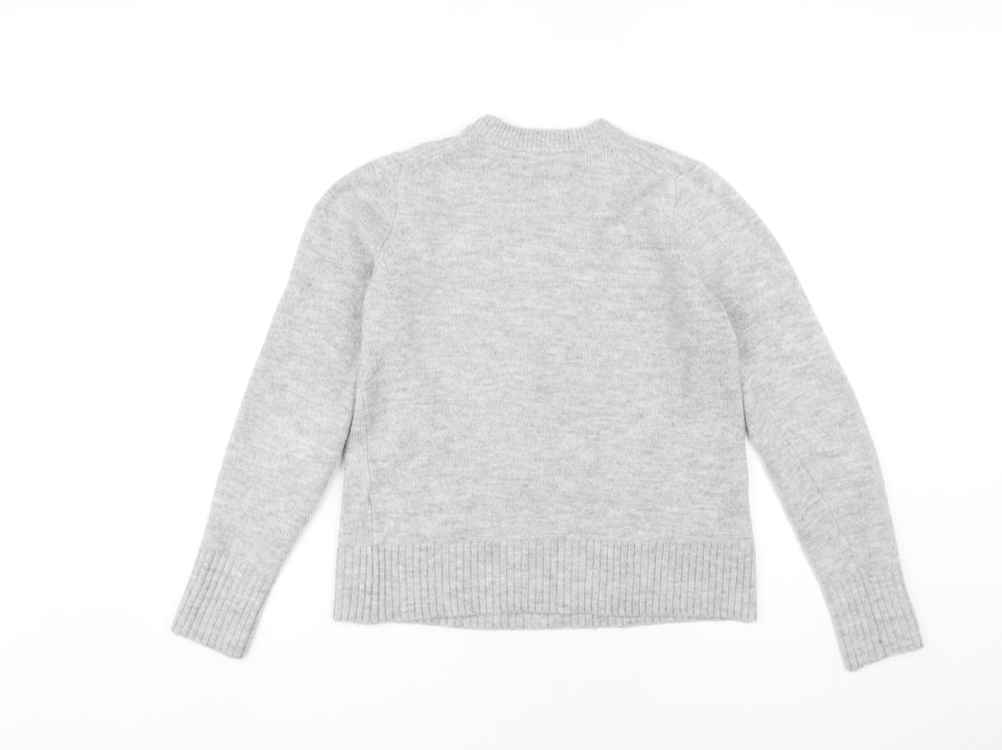 Womens UK Size 8 Warehouse Grey Pullover Jumper