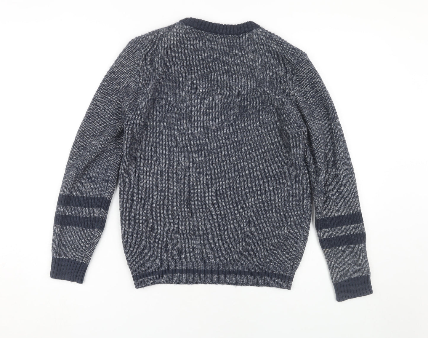 Marks and Spencer Boys Blue Knit Pullover, 12-13 Years