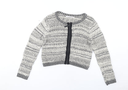 Truly Women's Grey Zip Cardigan L