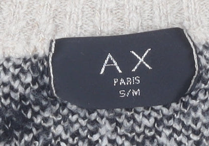 AX Paris Beige Animal Print Women's S Pullover Jumper