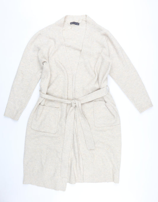 Womens UK Size S Marks and Spencer Beige Cardigan Jumper