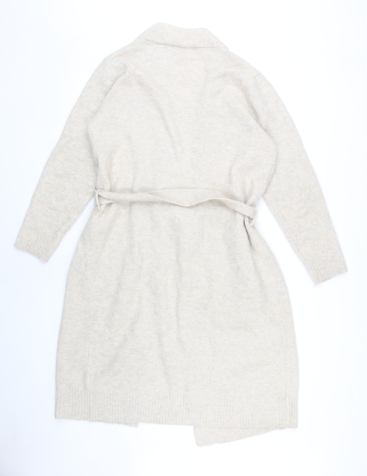 Womens UK Size S Marks and Spencer Beige Cardigan Jumper
