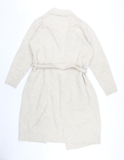 Womens UK Size S Marks and Spencer Beige Cardigan Jumper