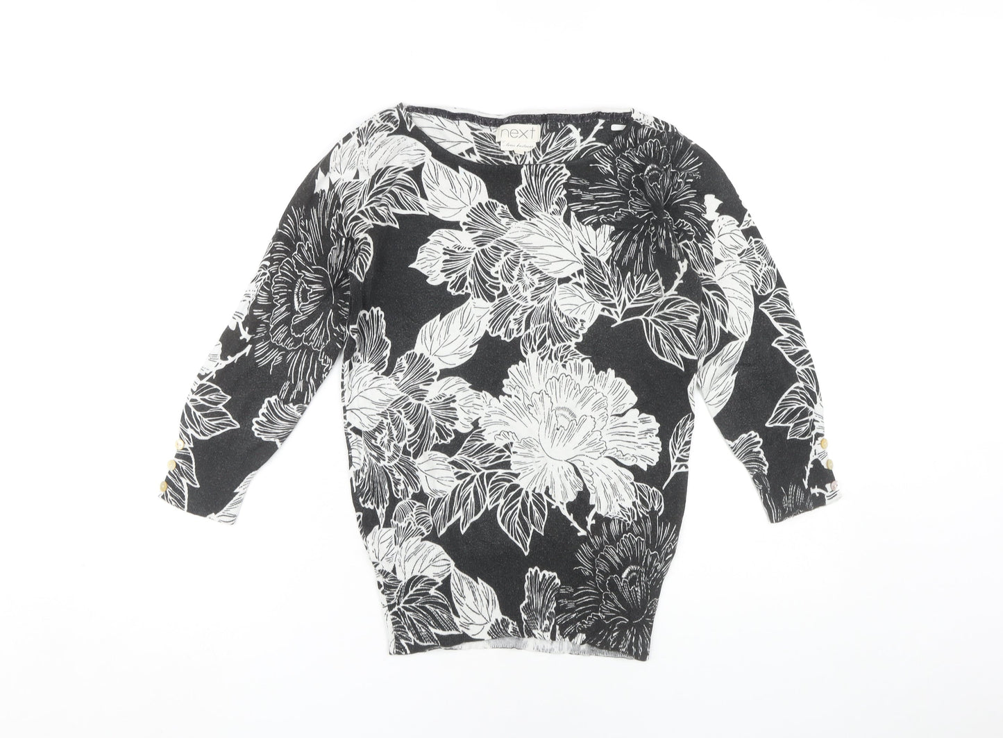 Womens UK Size 8 NEXT Black Pullover Jumper