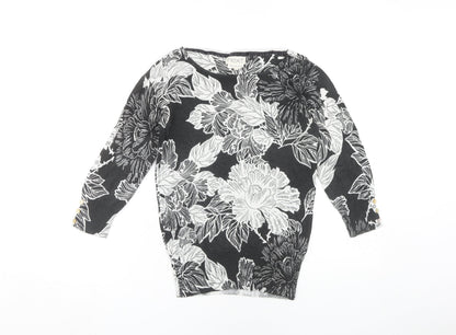 Womens UK Size 8 NEXT Black Pullover Jumper