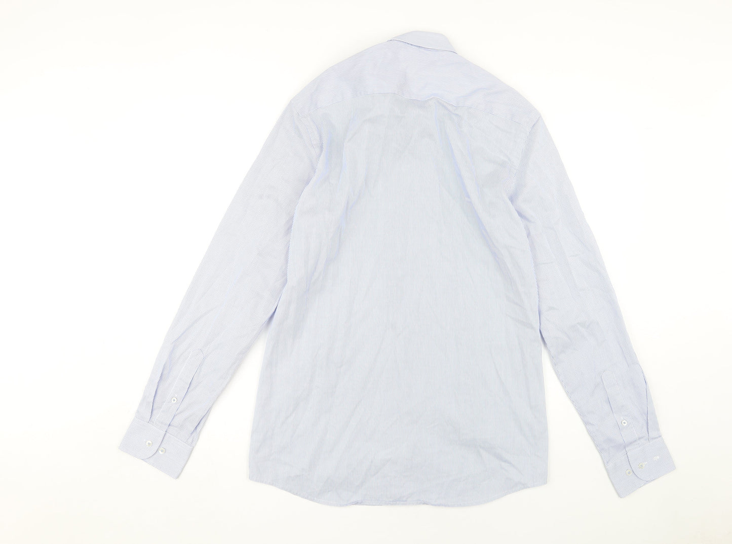 Mens UK Collar Size 39 Eterna Smart Blue  Dress Shirt