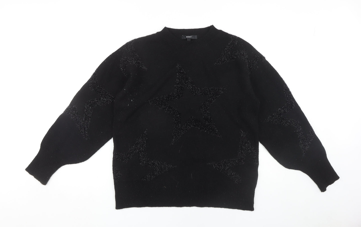 Womens UK Size S NEXT Black Pullover Jumper
