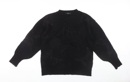 Womens UK Size S NEXT Black Pullover Jumper