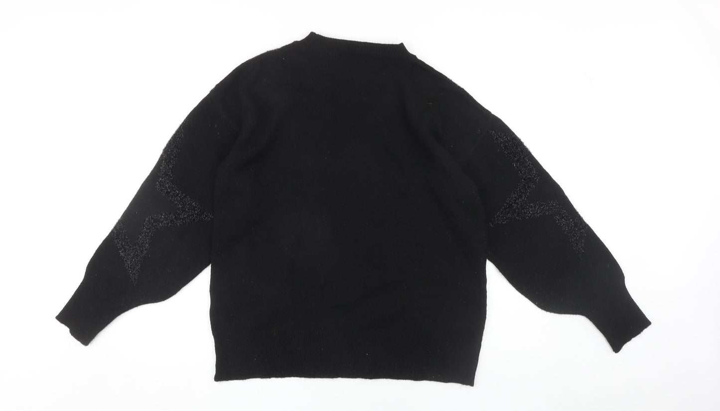 Womens UK Size S NEXT Black Pullover Jumper
