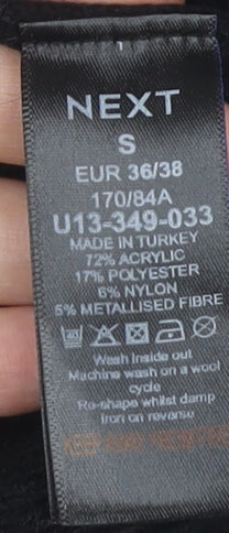 Womens UK Size S NEXT Black Pullover Jumper