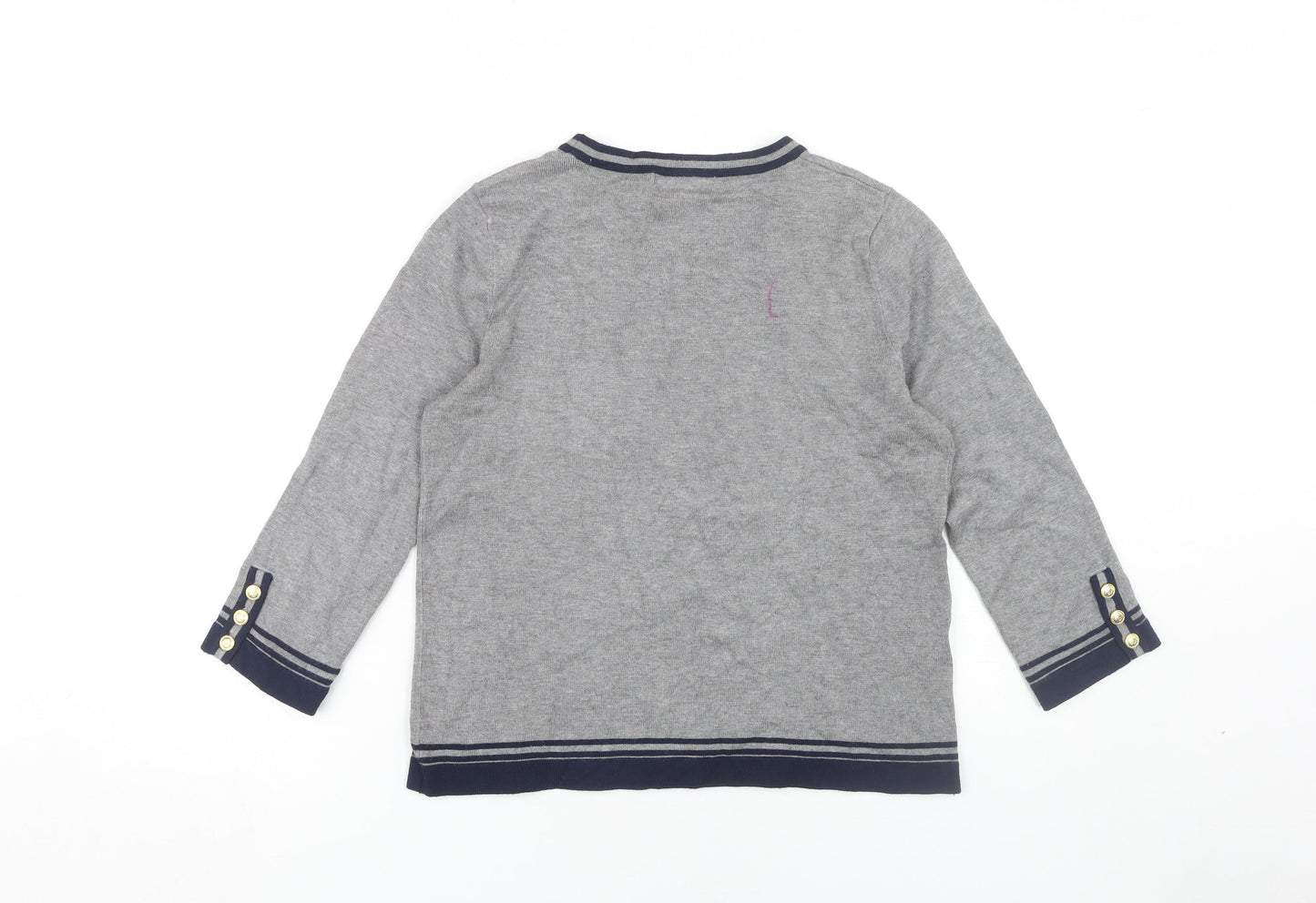 Womens UK Size 8 Mango Grey Pullover Jumper