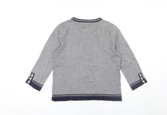 Womens UK Size 8 Mango Grey Pullover Jumper