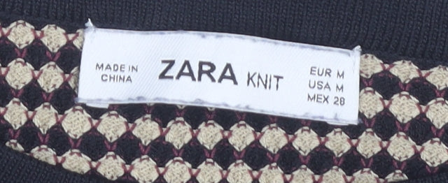 Womens UK Size M Zara Black Knit