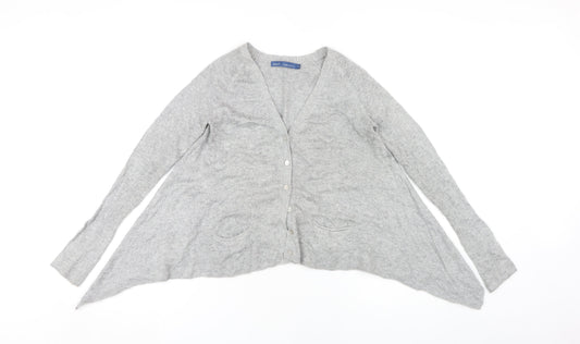 Womens UK Size 8 NEXT Grey Cardigan Jumper