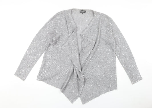 Womens UK Size M CASAMIA Grey Cardigan Jumper
