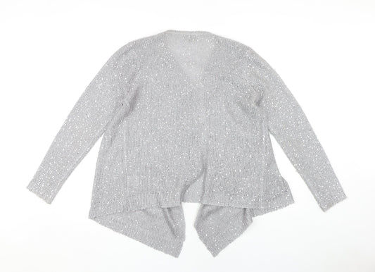 Womens UK Size M CASAMIA Grey Cardigan Jumper