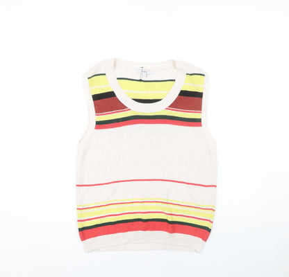 Womens UK Size M NEXT Multicoloured Vest Jumper