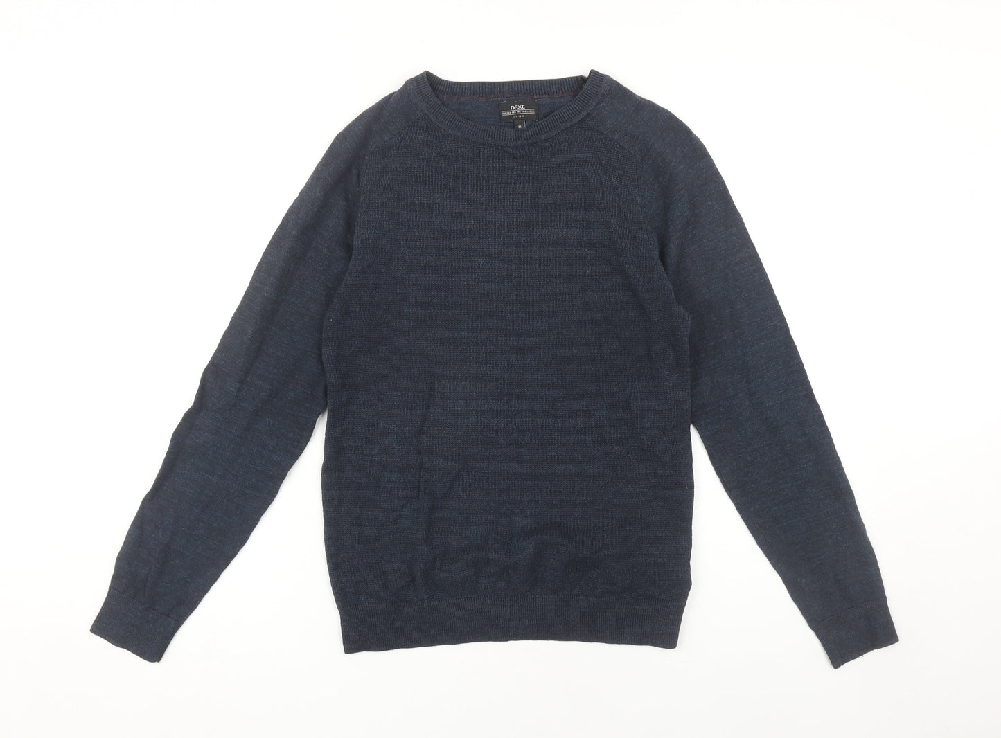 Next Men's Blue Crew Neck Pullover Jumper XS