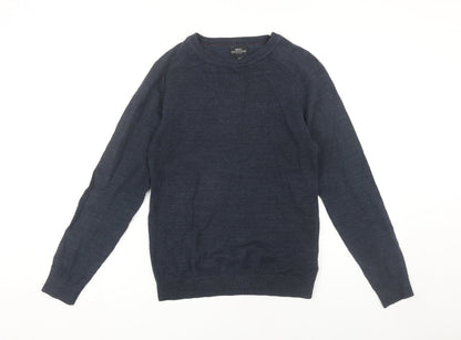 Next Men's Blue Crew Neck Pullover Jumper XS