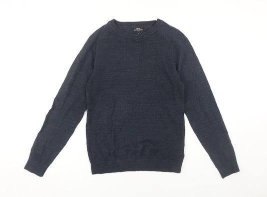 Next Men's Blue Crew Neck Pullover Jumper XS