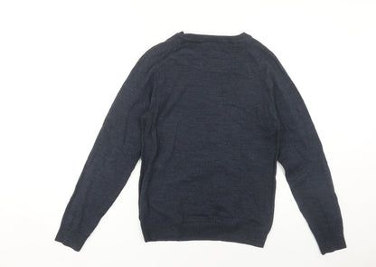 Next Men's Blue Crew Neck Pullover Jumper XS