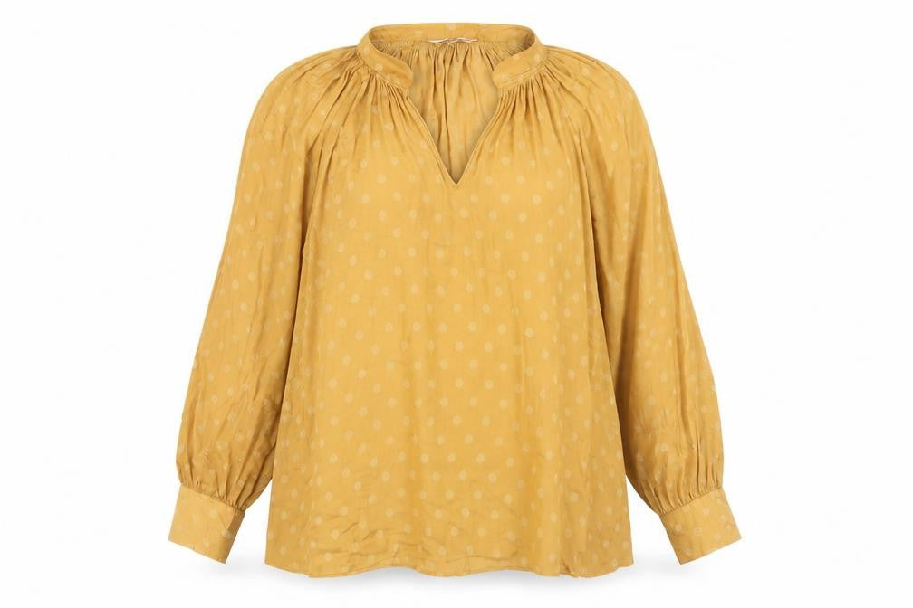 Womens UK Size 12 NEXT Yellow Tunica Blouse