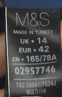 Marks and Spencer Multicoloured Women's Skirt, Size 14