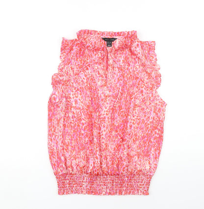 New Look Women's Pink Sleeveless Blouse UK 10