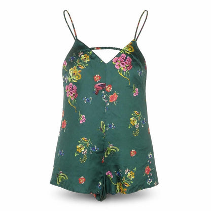 Womens UK Size M Bershka One-Piece Green Playsuit