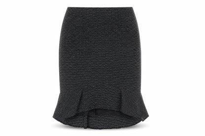 D'Allaird Women Black Geometric Skirt Size 10