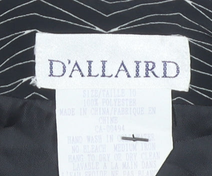 D'Allaird Women Black Geometric Skirt Size 10