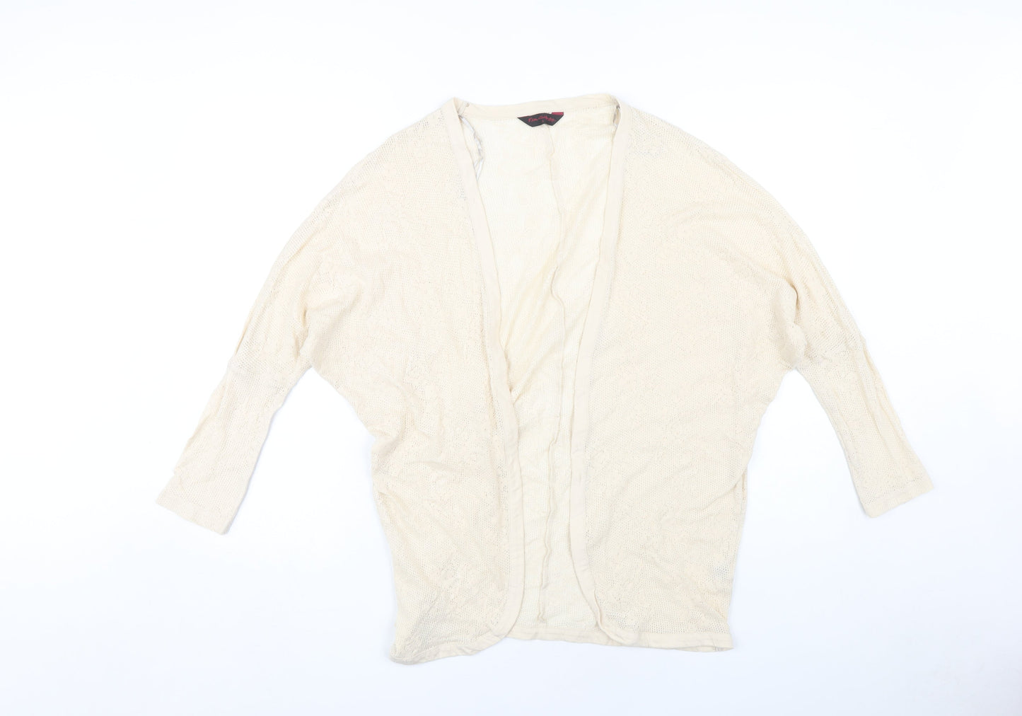 Womens UK Size 8 Miss Selfridge Ivory Cardigan Jumper