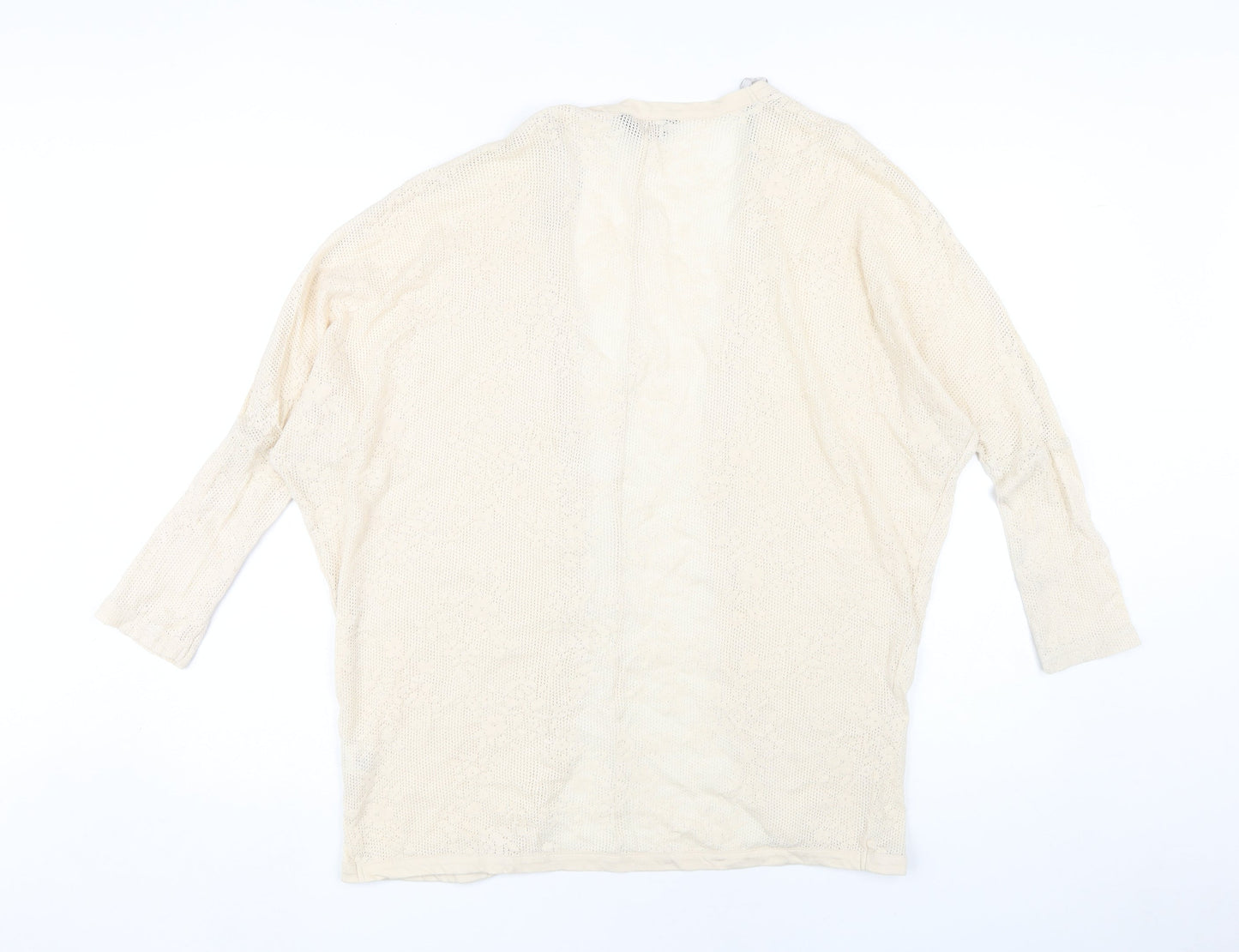 Womens UK Size 8 Miss Selfridge Ivory Cardigan Jumper