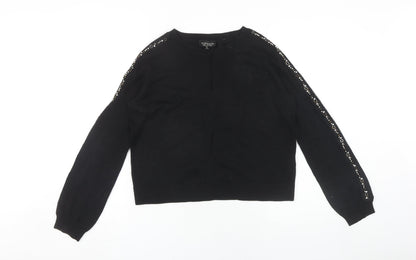 Womens UK Size 8 Topshop Black Pullover Jumper