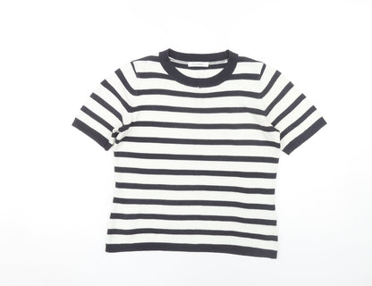Womens UK Size 6 Marks and Spencer White Jersey T-Shirt