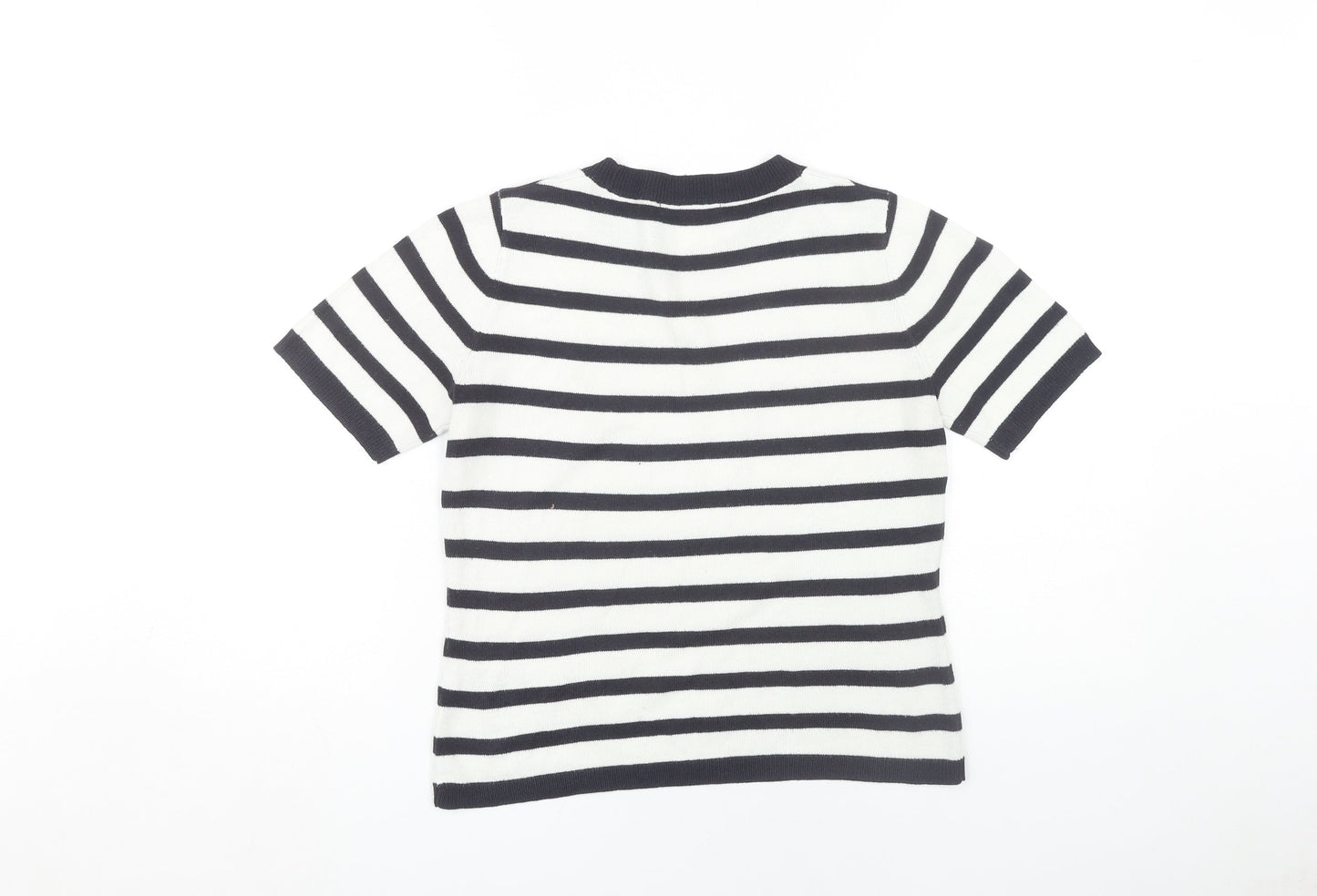 Womens UK Size 6 Marks and Spencer White Jersey T-Shirt