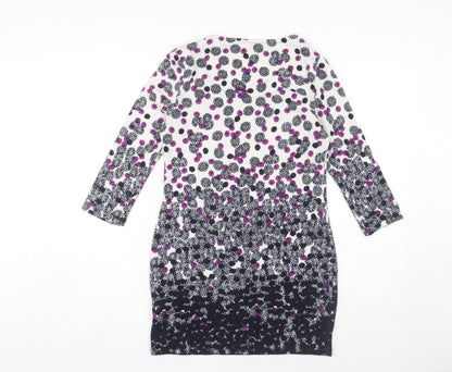 Marks and Spencer Women's Black Floral Dress UK 8
