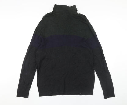 H&M Men's XL Multicoloured Roll Neck Jumper